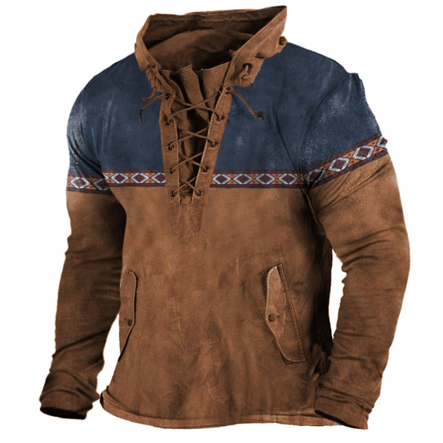 Мужская рубашка Aztec Western Cowboy Henley