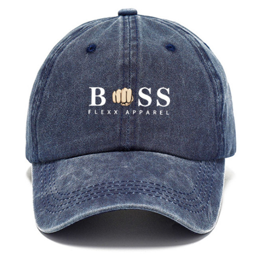 Hats  Cotosen Boss Промытая хлопковая шляпа от солнца Винтажная уличная повседневная кепка