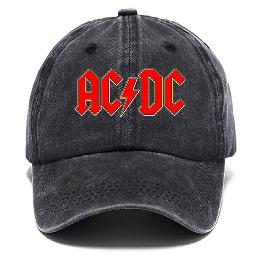 Hats Винтажная хлопковая шляпа от солнца ACDC Rock Band уличная повседневная кепка