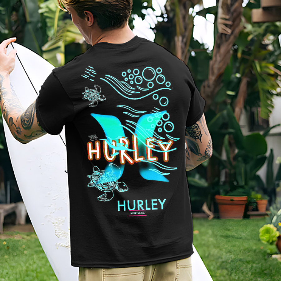 Мужская футболка с принтом Hurley Beach Vacation Surf