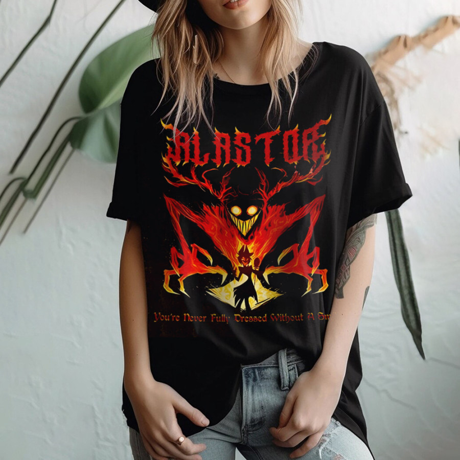 women tops Футболка унисекс Alastor Demon Inside Comfort Colors