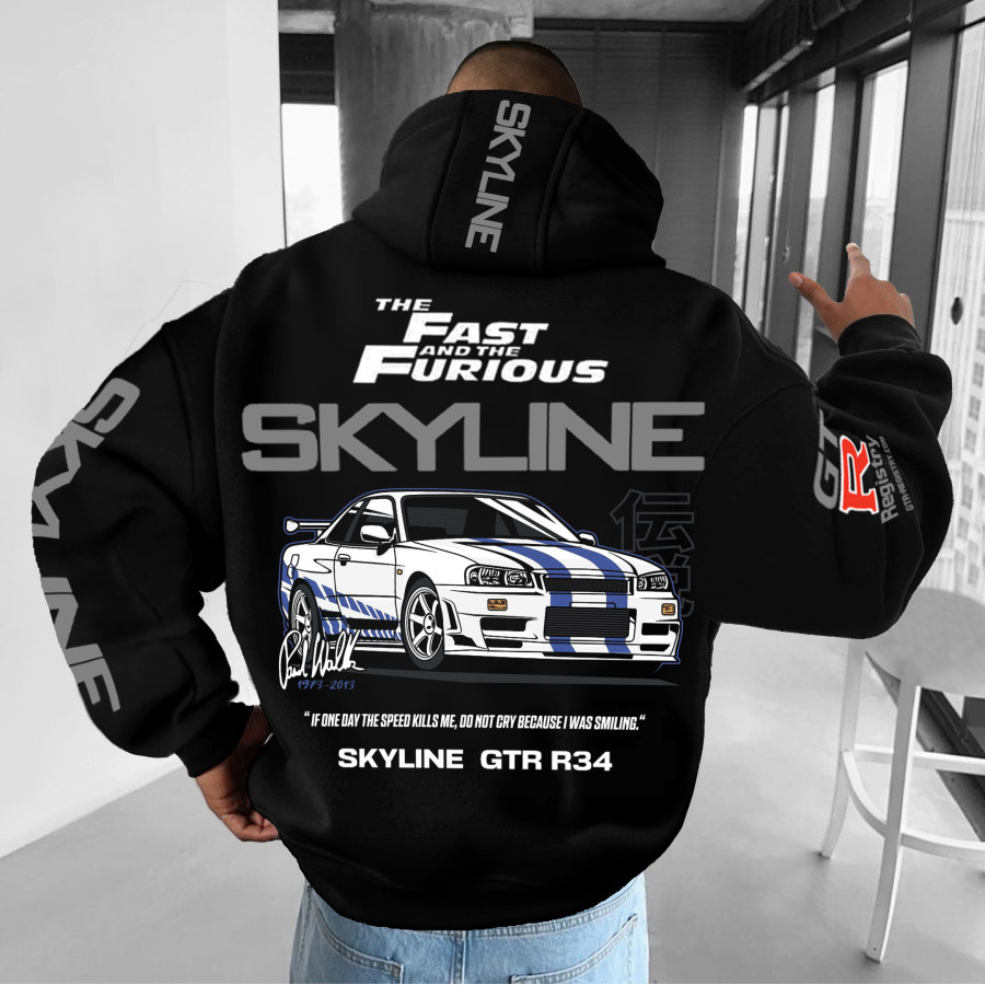   Cotosen Толстовка унисекс Fast And Furious TSkyline Sports Car