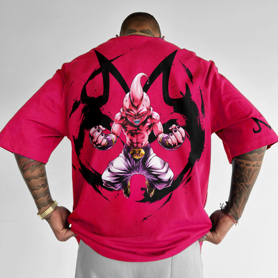 Футболка Oversize с принтом Dragon Ball Majin Buu