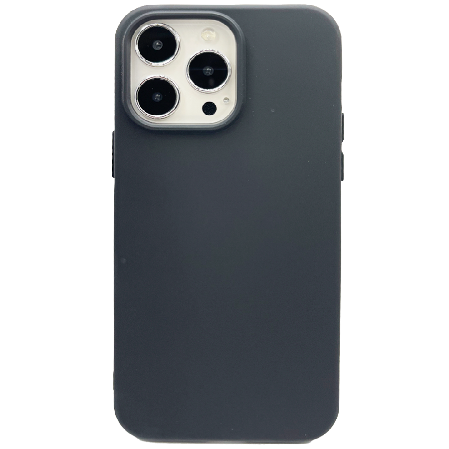Силиконовая накладка Silicone Case с MagSafe совместимая с iPhone 14 Pro черная UAE
