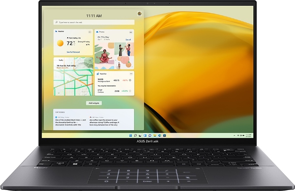 Ноутбук Asus Zenbook UM3402YA-KP601 14" IPS 2560x1600/Ryzen 5 7530U hexa 2-4.5GHz/16Gb/512PCISSD/Int:Radeon Graphics/ noOS/black/Bag (90NB0W95-M010Z0)