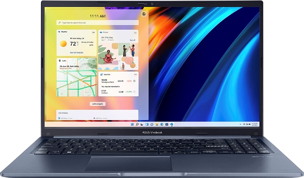  15.6" Ноутбук Asus Vivobook X1502ZA-BQ2345 (Core i7 12700H, 16Gb/512Gb, Intel Iris Xe graphics, FHD) синий