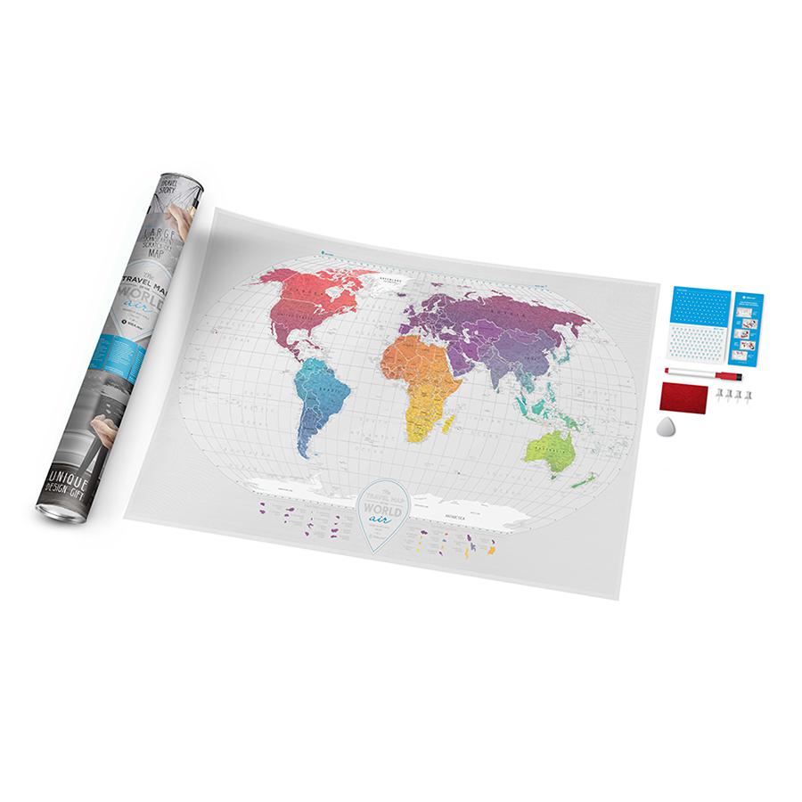 Картины и постеры Карта travel map air world, 1DEA.me