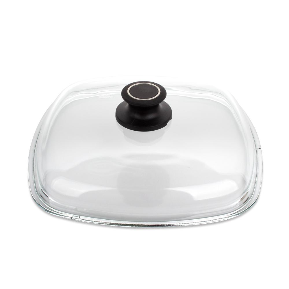 Крышка стеклянная, квадратная 26x26 см, Glass Lids, AMT