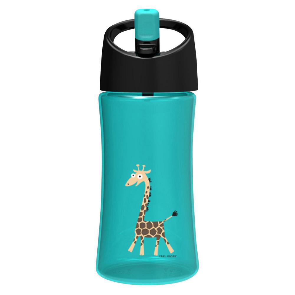 Фляги и бутылки  Vinand Бутылка для воды детская Carl Oscar Giraffe 0.35л бирюзовая