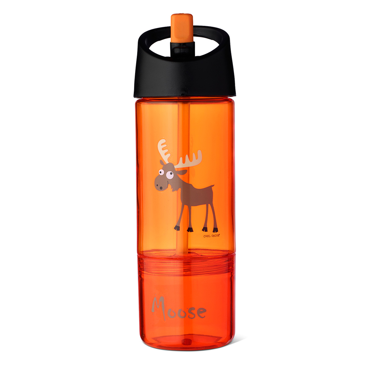 Фляги и бутылки  Vinand Детская бутылка 2в1 Carl Oscar Moose оранжевая