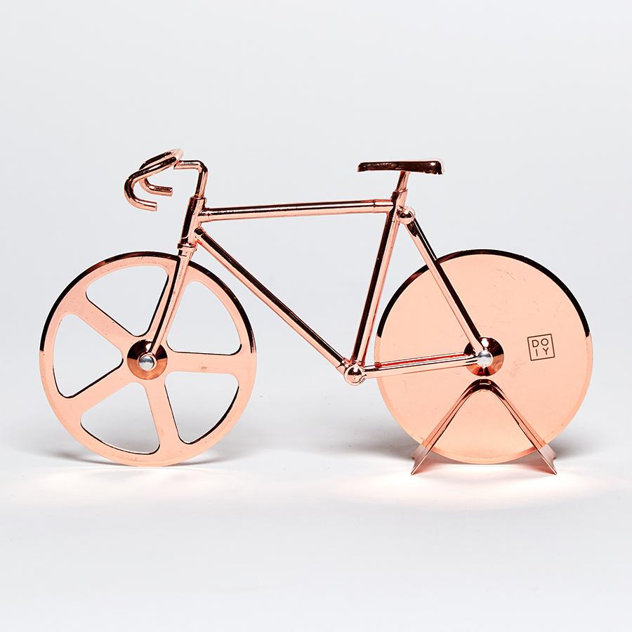  Нож для пиццы из нержавеющей стали the fixie медный, Doiy