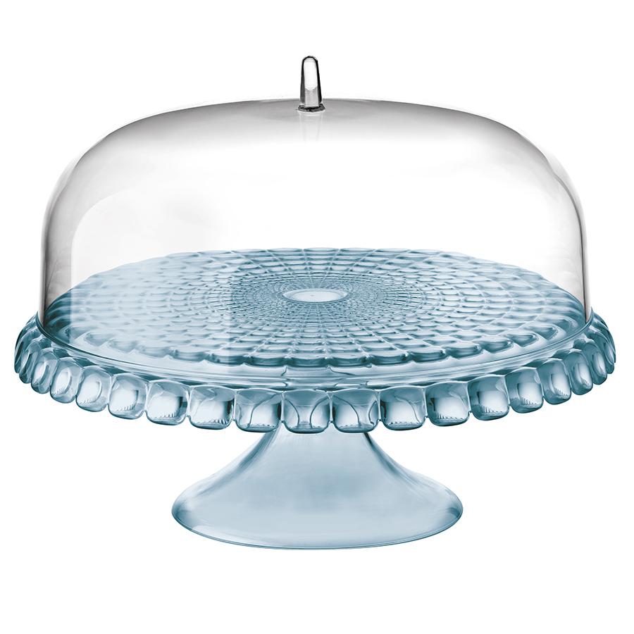 Тортовницы и этажерки Тортовница tiffany голубая, Guzzini, пластик