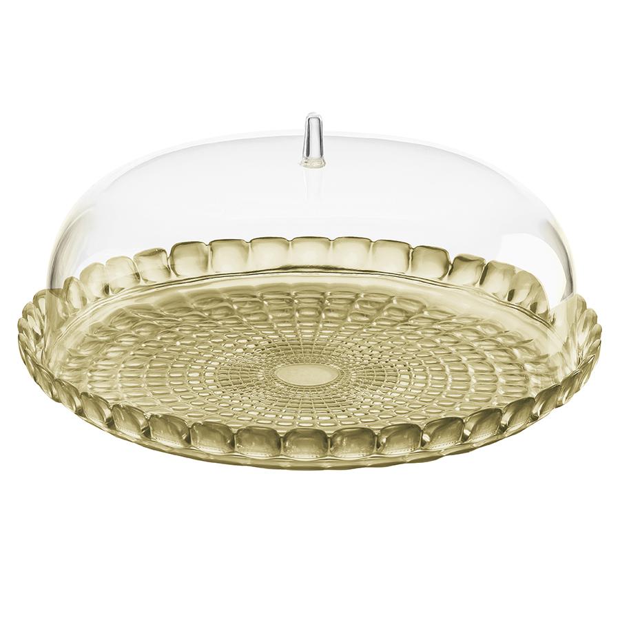 Тортовницы и этажерки Блюдо сервировочное tiffany песочное, Guzzini, пластик