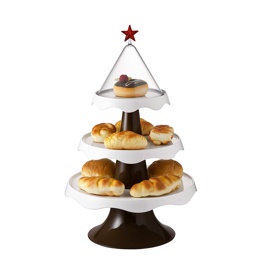 Тортовницы и этажерки  Vinand Этажерка подарочная Merry Tree белая, Qualy