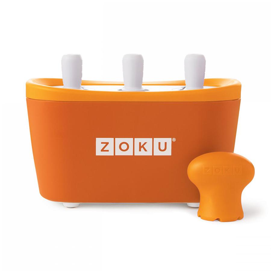 Набор для приготовления мороженого triple quick pop maker оранжевый, Zoku