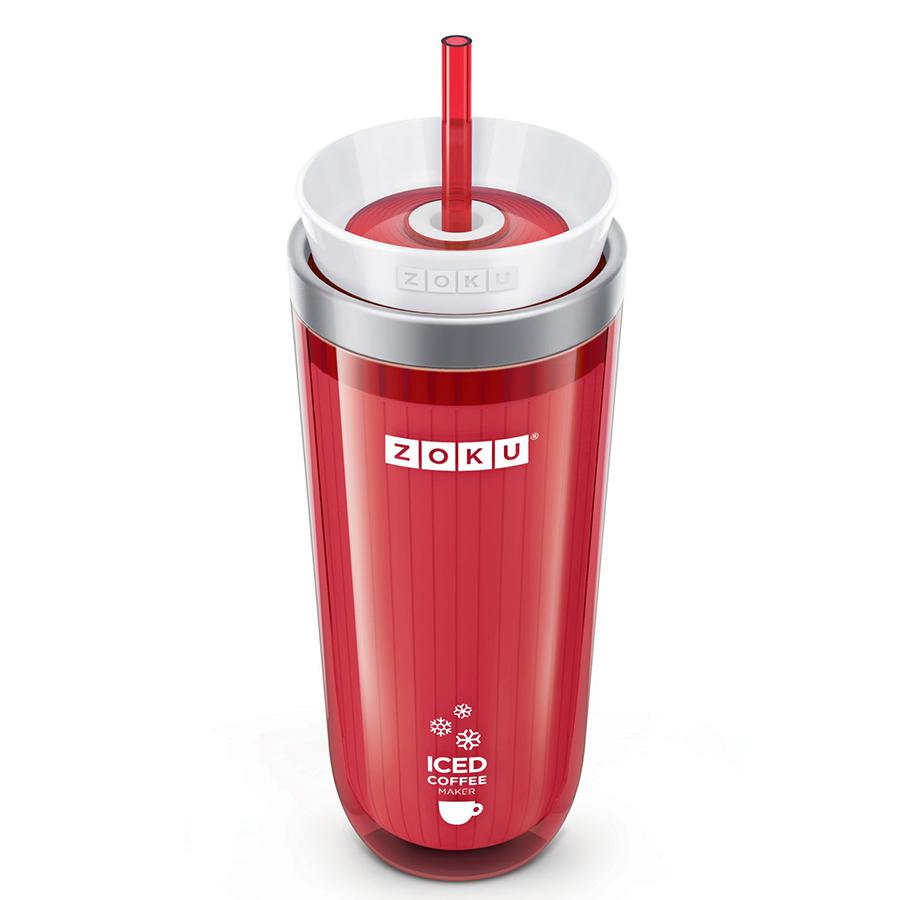 Стакан для охлаждения напитков iced coffee maker красный, Zoku