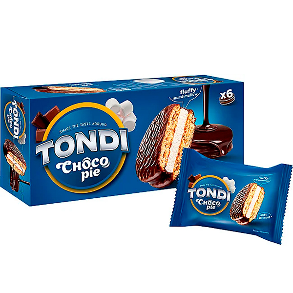 Пирожное Чоко Пай Tondi Choco Pie ванильный 30 гр х 6 шт