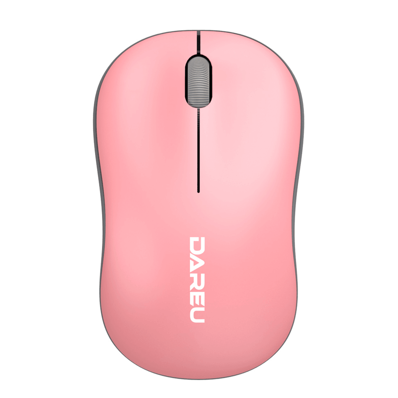 Мышки  Всёсмарт Беспроводная мышь Dareu LM106G Pink-Grey