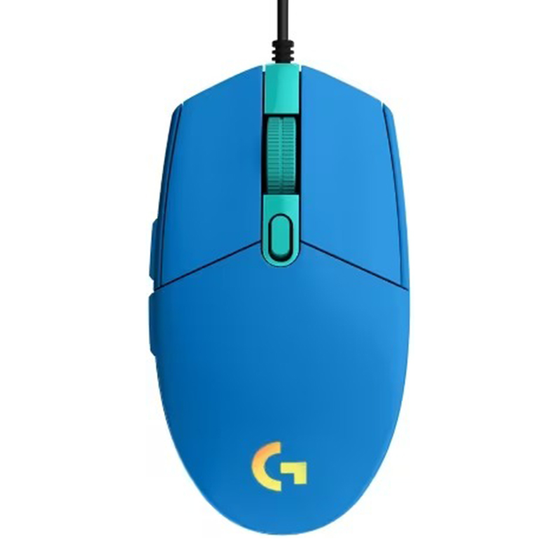 Игровая проводная мышь Logitech G102 Lightsync Blue