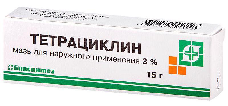 Лекарства для глаз Тетрациклин мазь для наружного применения 3% туба 15 г