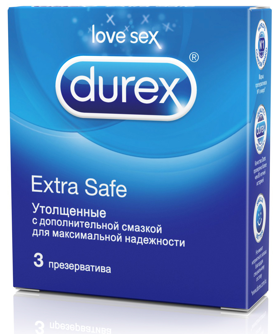   Wer.ru Durex Презервативы Extra Safe утолщенные 3 шт.