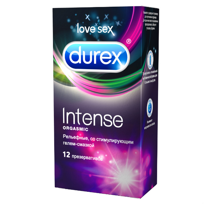   Wer.ru Durex [Дюрекс] Презервативы Intense orgasmic рельефные со стимулирующим гелем-смазкой 12 шт.