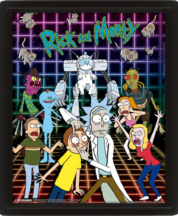  1С Интерес 3D Постер Rick And Morty: Characters Grid