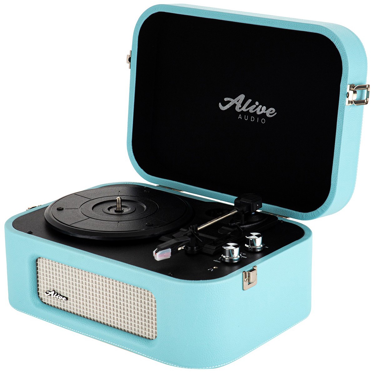 Виниловые проигрыватели  1С Интерес Виниловый проигрыватель Alive Audio Stories Turquoise c Bluetooth