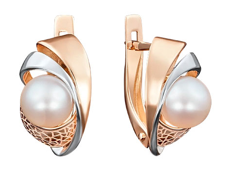 Золотые серьги PLATINA Jewelry