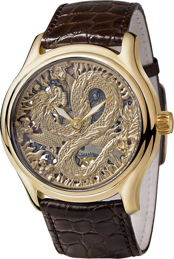 Золотые мужские часы в коллекции Exclusive Ника