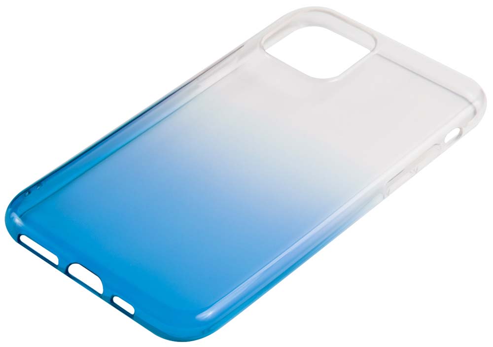  Alt Del Чехол-накладка LuxCase для смартфона Apple iPhone 11 Pro Max, Термопластичный полиуретан, Прозрачный (Синий градиент), 64503