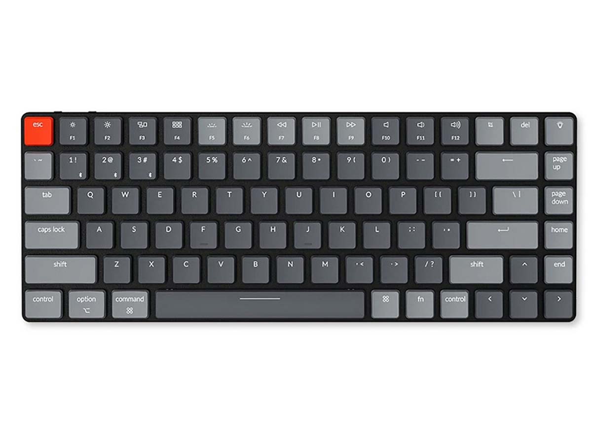 Клавиатура механическая беспроводная Keychron K3, Bluetooth, RGB, Red Switch, Черный/Серый K3E1