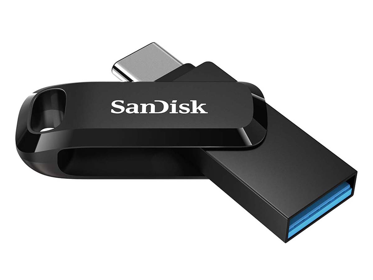 Флешка SanDisk 128Gb Ultra Dual Drive Go SDDDC3-128G-G46 USB 3.1/USB Type-C, Черный