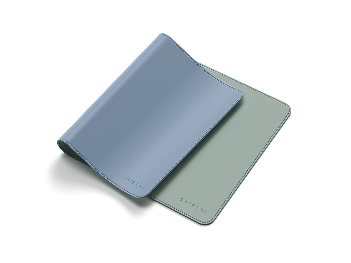 Коврик для мыши Satechi Dual Side ECO-Leather Deskmate, 585*310 мм, Синий/Зеленый ST-LDMBL
