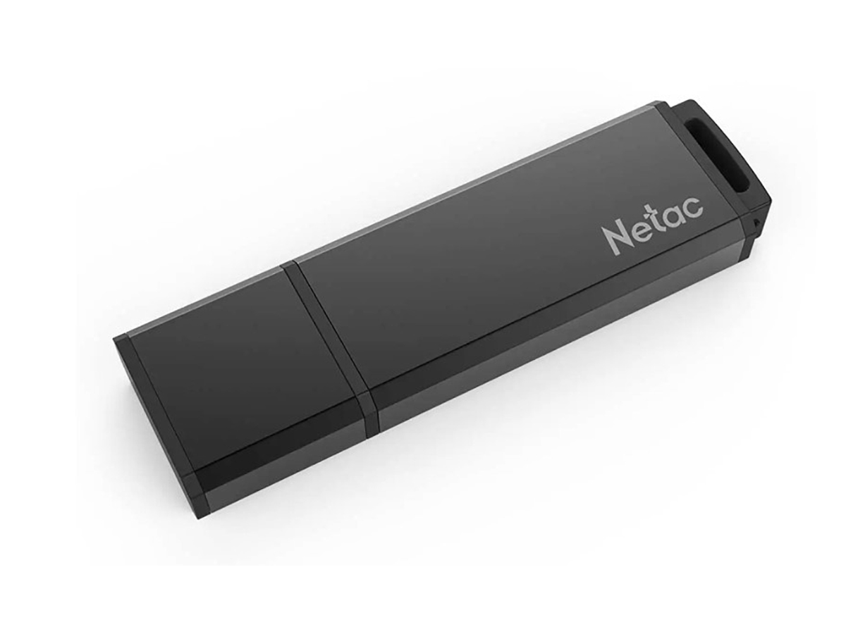 Флешка Netac U351, 128GB, USB 2.0, Черный NT03U351N-128G-20BK