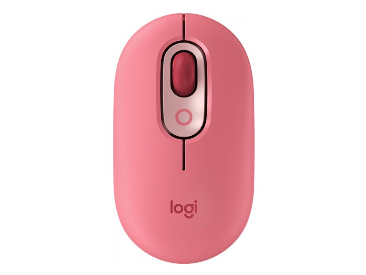  Мышь беспроводная Logitech POP Mouse, 4000dpi, Bluetooth, Розовый/Красный, 910-006419/910-006548