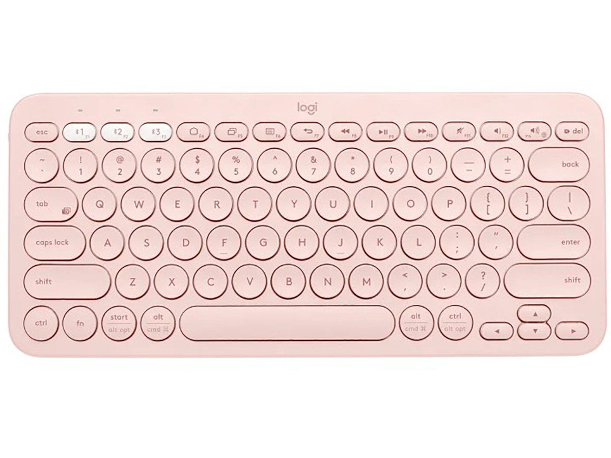  Клавиатура беспроводная Logitech K380 Multi-Device, Bluetooth, RU/ENG, Розовый 920-009164