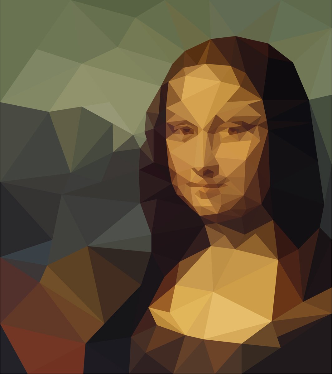 Мона Лиза полигональная
