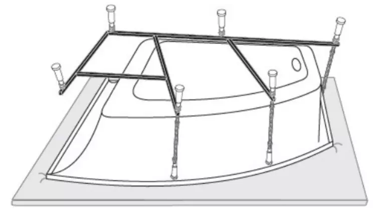 Каркас для ванны «Vagnerplast» Cavallo 160/90