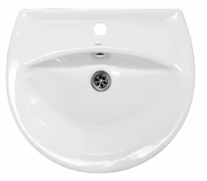 Рукомойники  Блюмарт Раковина «Sanita» Аттика 55/48 WB.PD/Attica/55-C/WHT.G/S1 фарфоровая белая