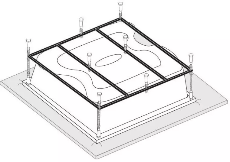 Комплектующие для ванн  Блюмарт Каркас для ванны «Vagnerplast» Helios 194/170