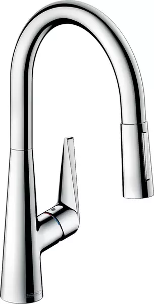 Смеситель для кухонной мойки «Hansgrohe» Talis M51 72813000 с выдвижным изливом хром