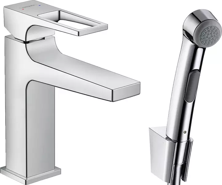 Смеситель для раковины с гигиеническим душем «Hansgrohe» Metropol 74522000 хром