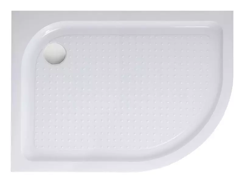 Душевой поддон «Belbagno» TRAY-BB-RH-120/80-550-15-W с сифоном низкий акриловый прямоугольно-асимметричный левый