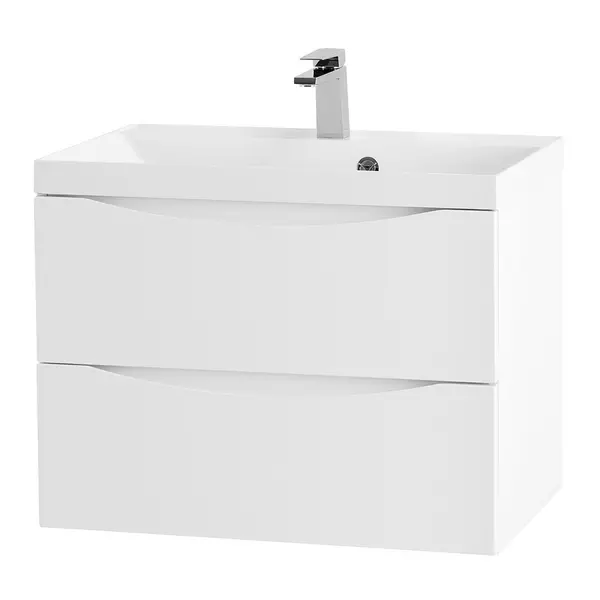 Тумба с раковиной «Belbagno» Marino 60 (BB600/450-LV-MR-AST) подвесная Bianco Lucido