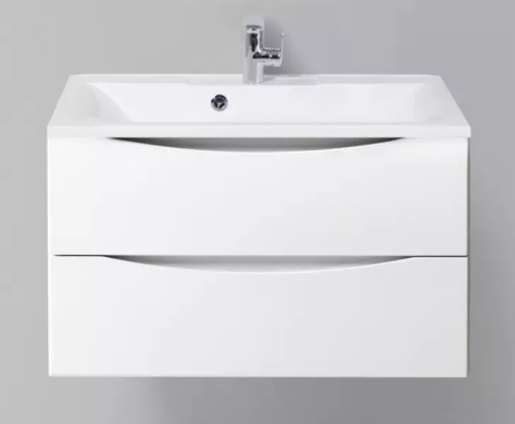 Тумба с раковиной «Belbagno» Marino 80 (BB800/450-LV-MR-AST) подвесная Bianco Lucido