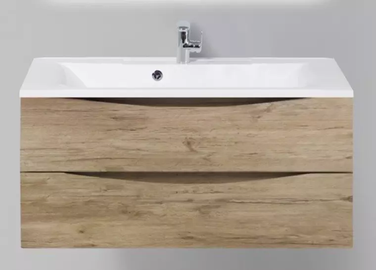 Тумба с раковиной «Belbagno» Marino 100 (BB1000/445-LV-MR-PR) подвесная Rovere Nature