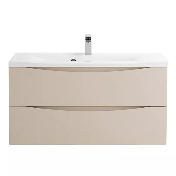 Тумба с раковиной «Belbagno» Marino 100 (BB1000/445-LV-MR-PR) подвесная Crema Opaco