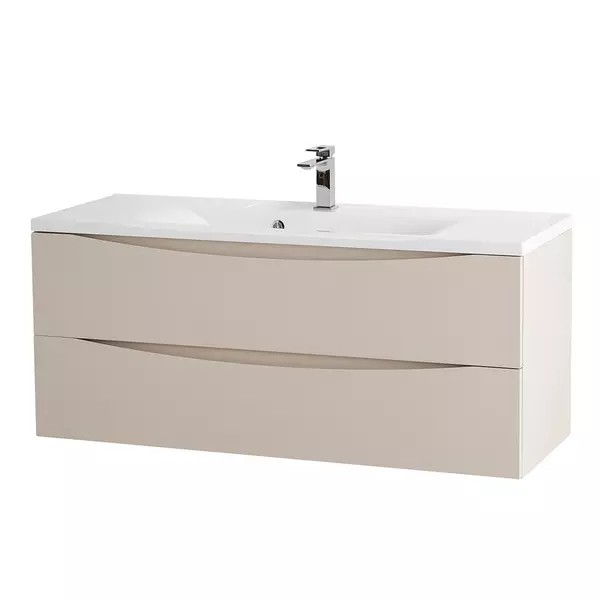 Тумба с раковиной «Belbagno» Marino 120 (BB1200/450-LV-MR-PR) подвесная Crema Opaco