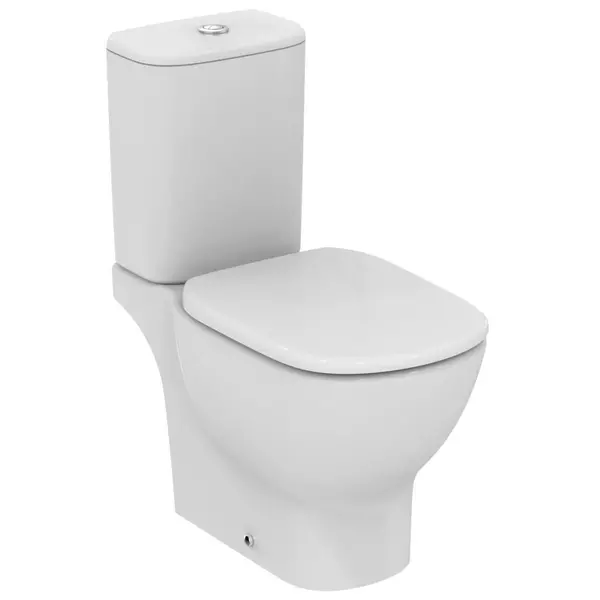 Унитаз компакт безободковый «Ideal Standard» Tesi AquaBlade  T008701/T356801 (T352901) белый с сиденьем дюропласт с микролифтом белое